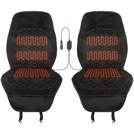 Stalwart 12V Heated Seat Covers for Cars, 2PK 75-CAR2007